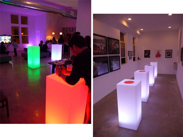 Fresno Illuminated Cocktail Tables